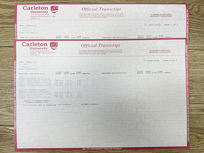 Carleton University transcript1