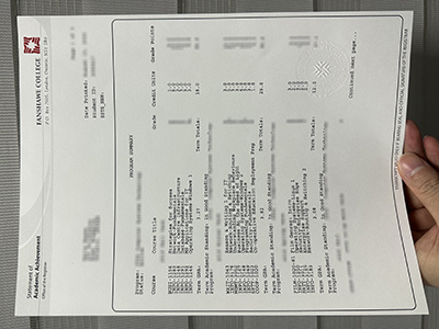 Fanshawe College transcript1