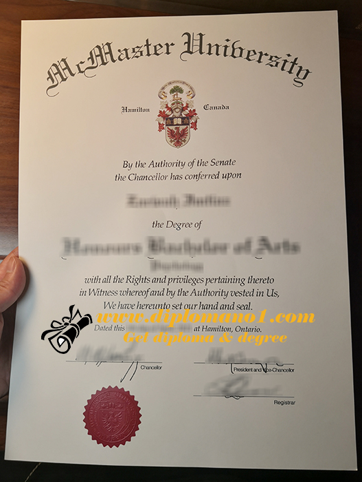 McMaster University diploma