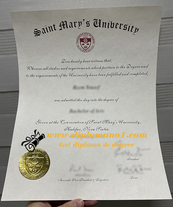 Saint Mary’s University diploma
