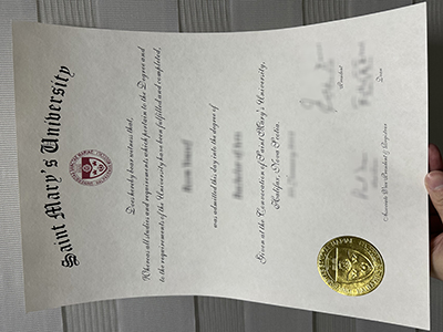 Saint Mary’s University diploma1