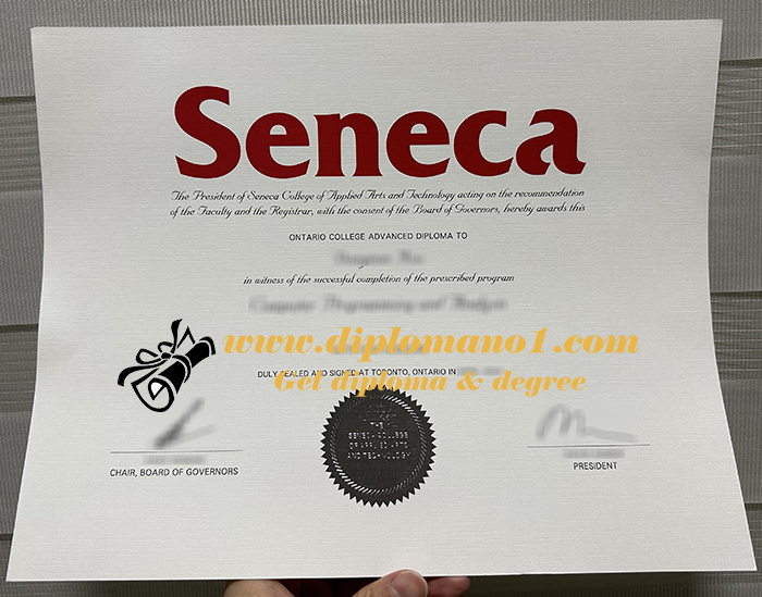 Seneca College diploma