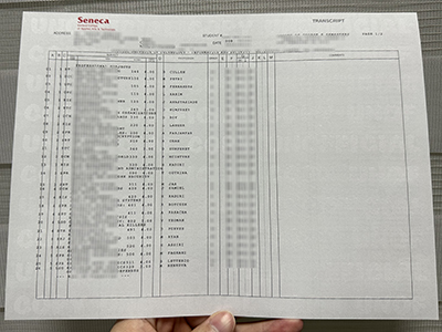 Seneca College transcript1