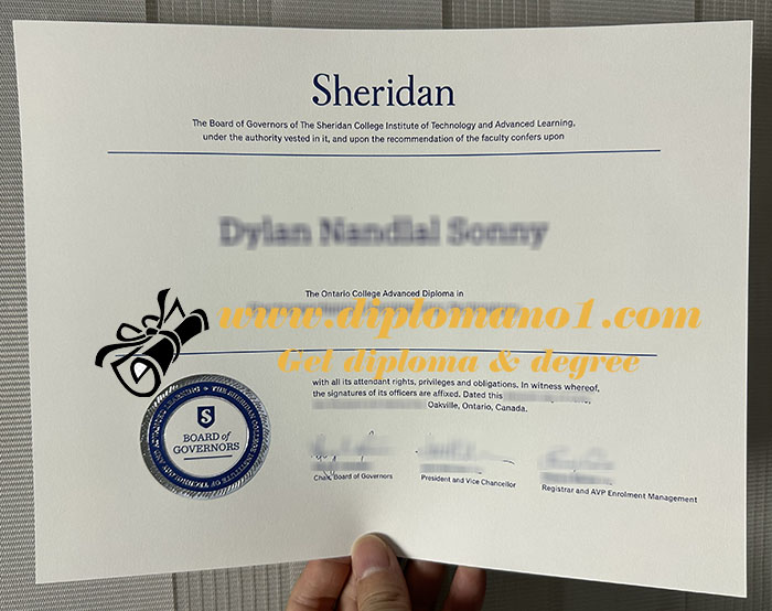 Sheridan College diploma