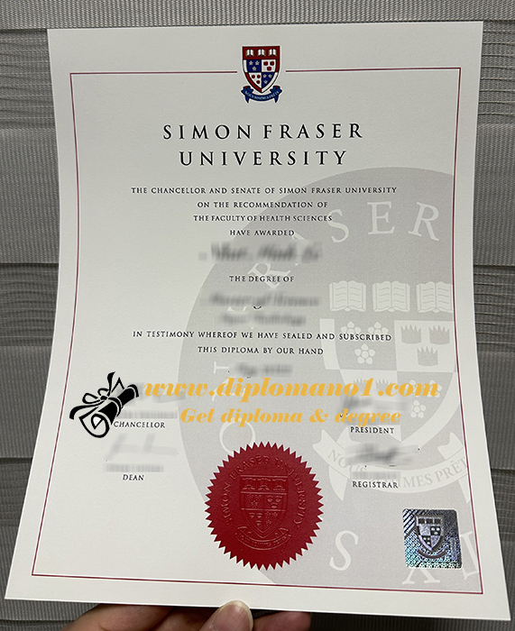 Simon Fraser University diploma