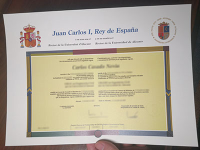 Universidad de Alicante diploma1
