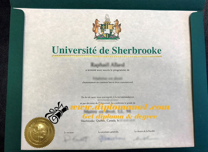 Université de Sherbrooke diploma