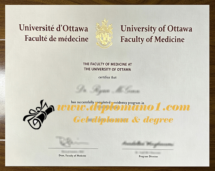 University of Ottawa Faculty of Medicine diploma