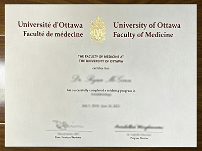 University of Ottawa Faculty of Medicine diploma1