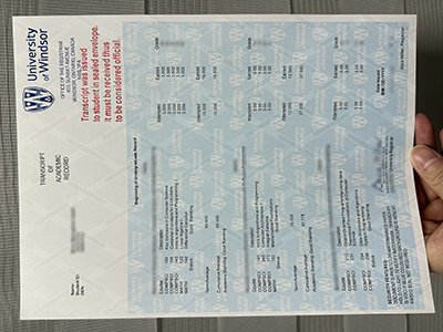 University of Windsor transcript1